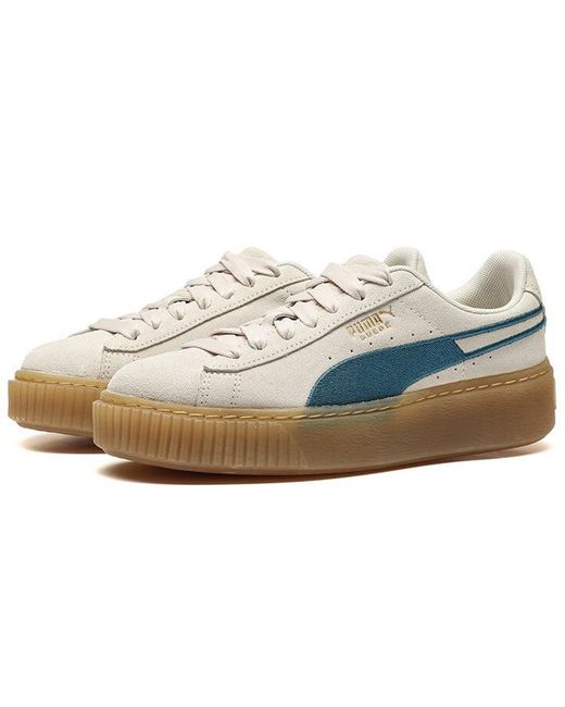 PUMA Blue (Wmns) Suede Platform Core//Gum