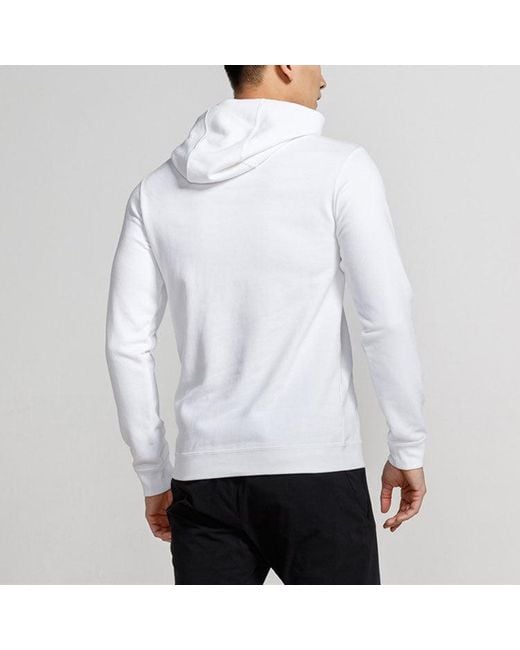 Nike White Cozy Casual Hooded Pullover for men
