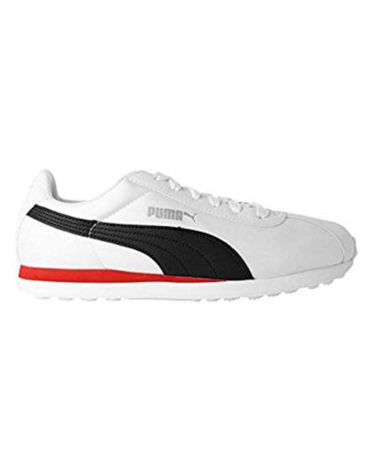PUMA White Turin Retro Shoes/Sneakers for men