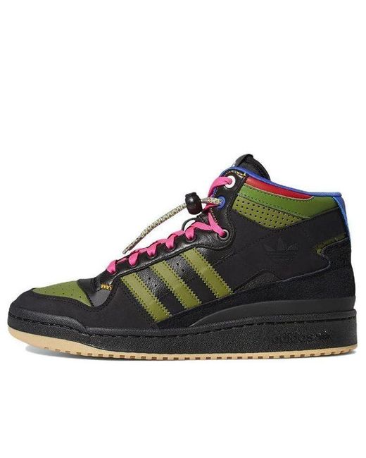Adidas Black Hebru Brantley X Forum Mid Rt 'Frogboy' for men