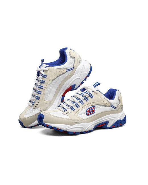 Skechers White Stamina Low Running Shoes for men
