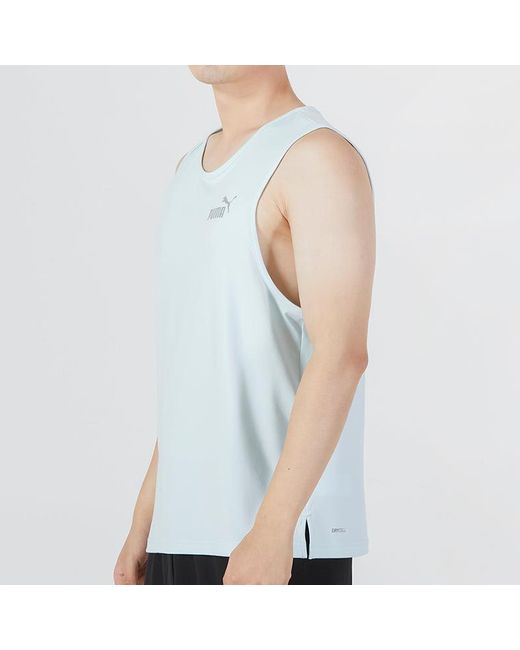 PUMA White Uv Sleeveless Tank for men