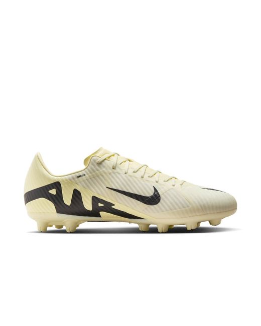 Nike White Mercurial Vapor 15 Academy Hard-Ground Low-Top Soccer Cleats 'Lemonade' for men