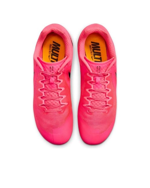 Nike Pink Air Zoom Rival Multi Spikes 'Hyper' for men