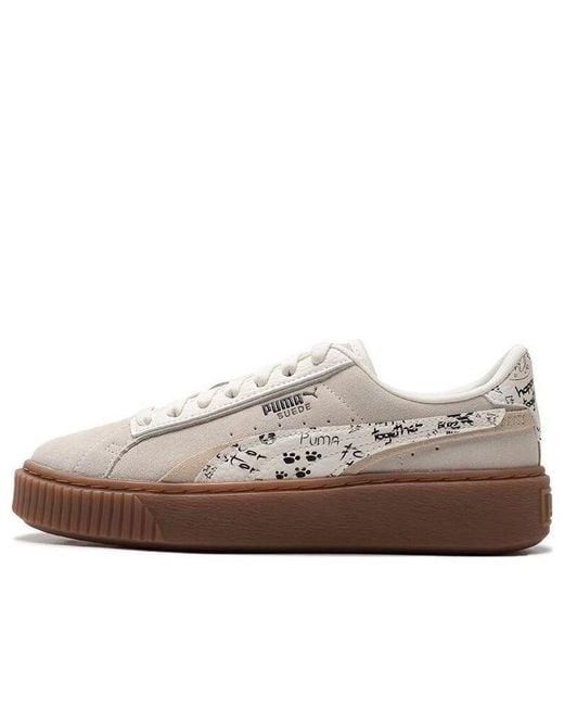 PUMA Brown (Wmns) Suede Platform Draw