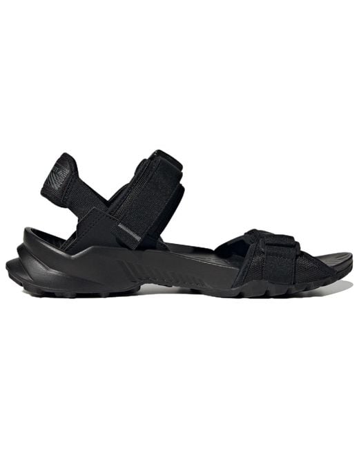 Adidas Black Terrex Hydroterra Sandals 'Core' for men