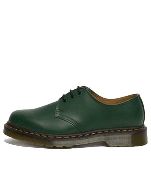 Dr. Martens Green 1461 Smooth Leather Oxford Shoes for men