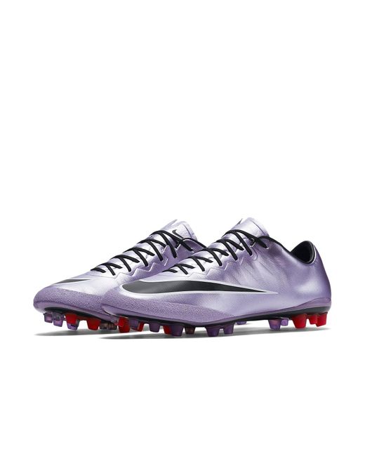 Nike Purple Mercurial Vapor X Ag-R 'Sliver' for men