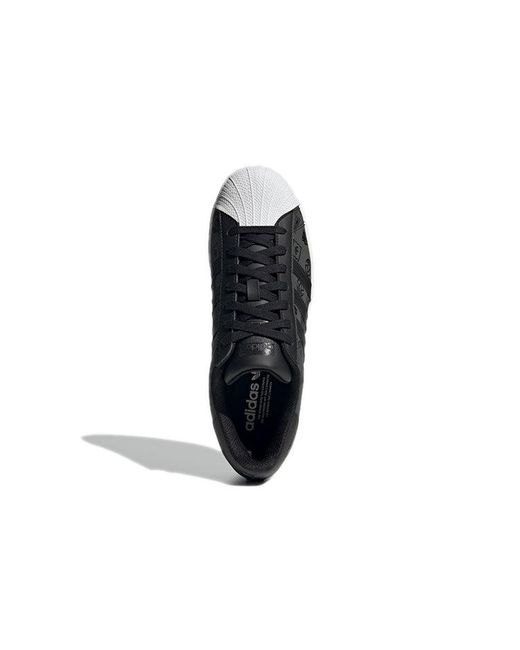 Adidas Black Originals Superstar Shoes Monogram' for men