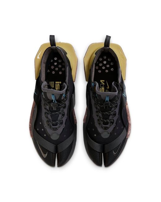 Nike Black Ispa Drifter Split 'Iron' for men