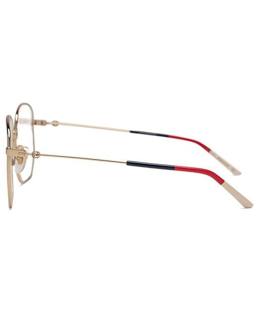 Gucci Brown Gg Standard Optical Glasses Frame Sub-Edition Golden