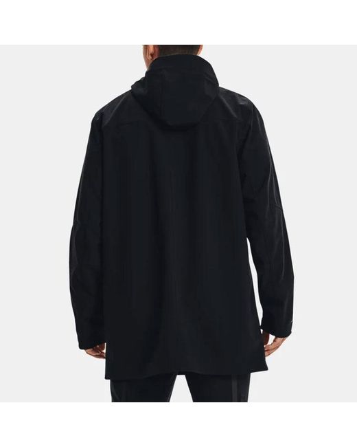 Under Armour Blue Rush Shell Long Jacket for men