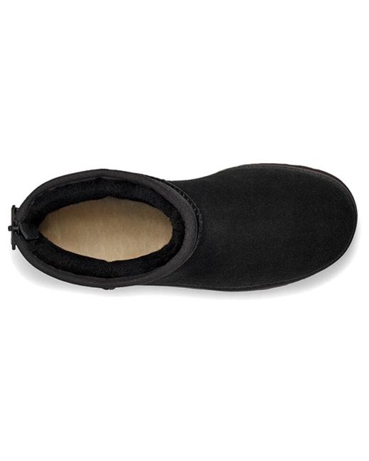 Ugg Black (Wmns) Classic Mini Logo Zip