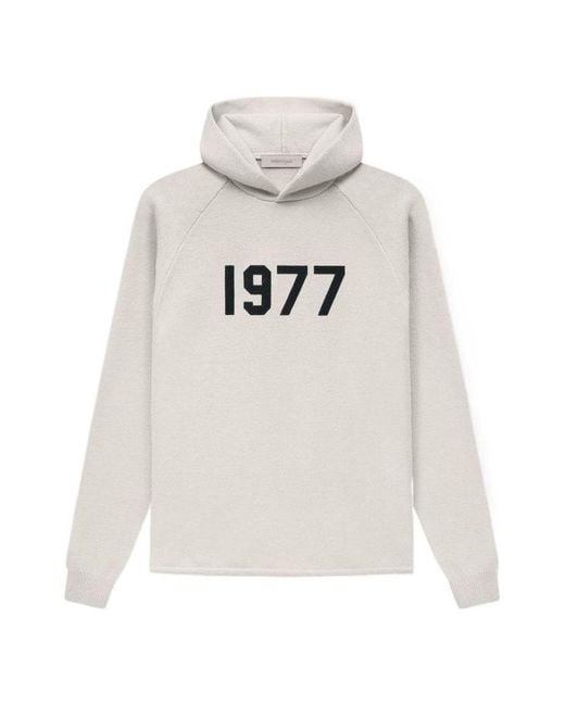 Fear Of God White Ss22 Knit 1977 Hoodie 'Wheat' for men