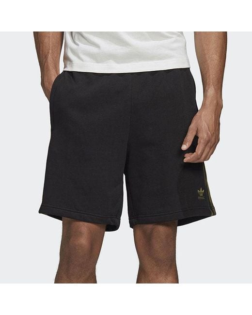 Adidas Black Originals Camo Short Leisure Sports Shorts for men
