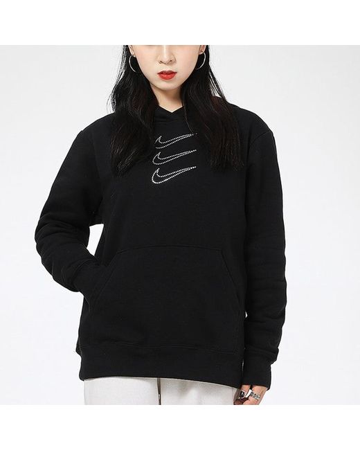 Nike Blue (Wmns) Rhinestone Fleece Hoodie