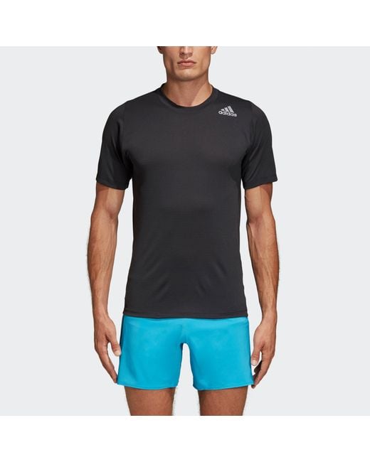 Adidas Black Fl_360 Z Ft Grd Running Sports Training Short Sleeve for men