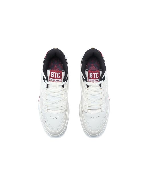 Li-ning White 001 Btc Prm Burgundy' for men