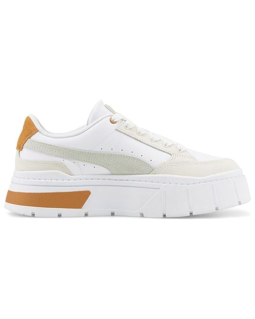 PUMA White (Wmns) Mayze Stack Luxe 'Frosted Ivory'