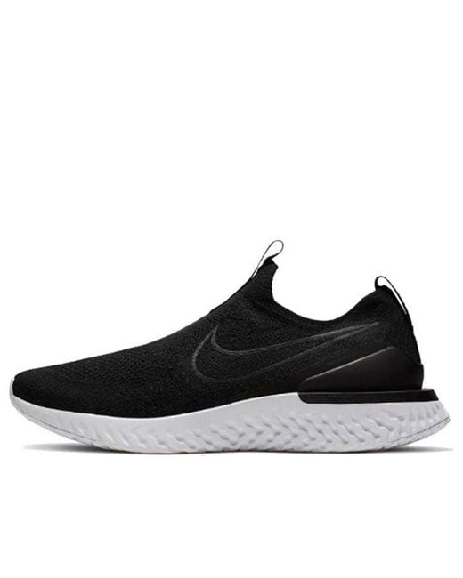Nike Black Epic Phantom React Flyknit for men