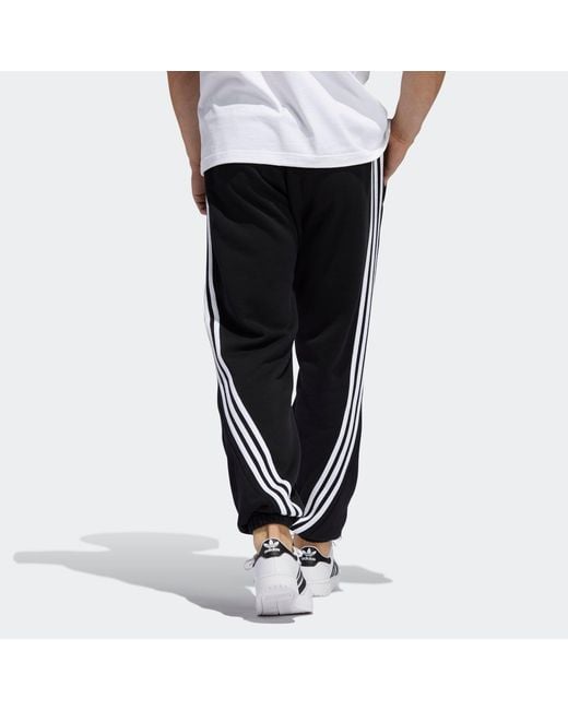 Adidas Black Originals 3 Stripe Wrap Pants For for men