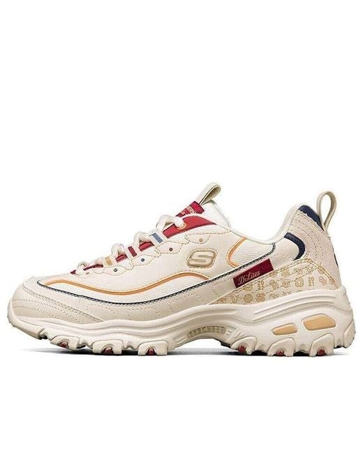 Skechers White (Wmns) D'Lites Marathon Running Shoes