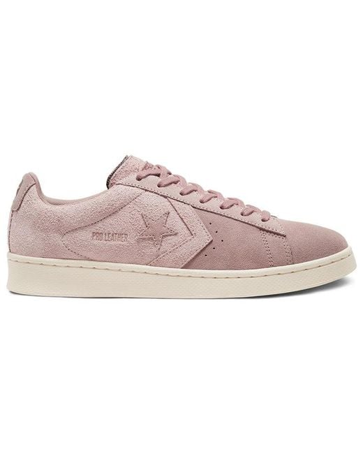 Converse Pink Pro Leather Low 'Earth Tone Suede for men