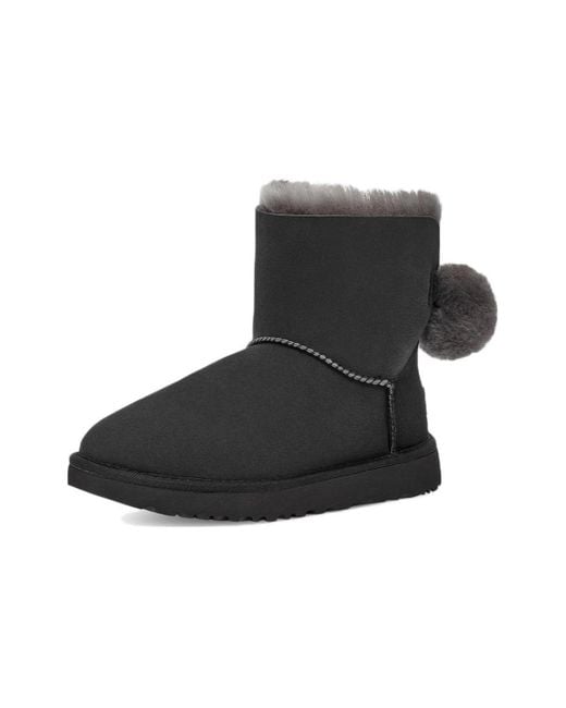 Ugg Black (Wmns) Mini Bailey Fuzzy Bow