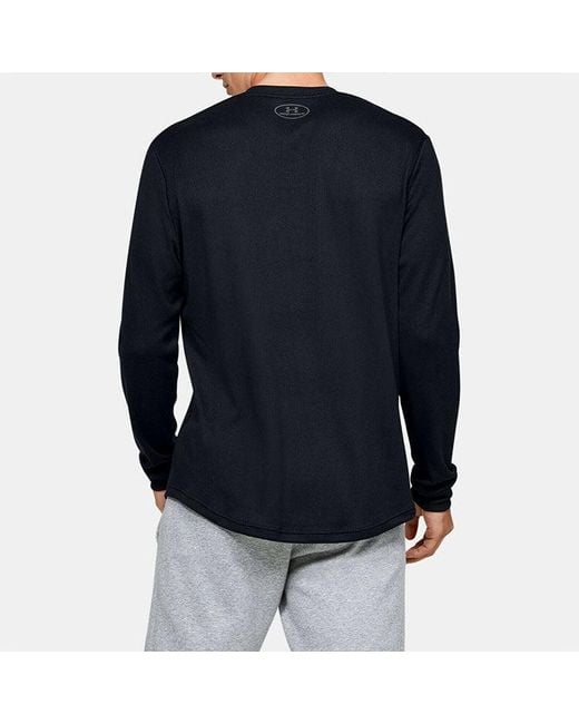 Under Armour Blue Waffle Henley Thermal Shirt for men