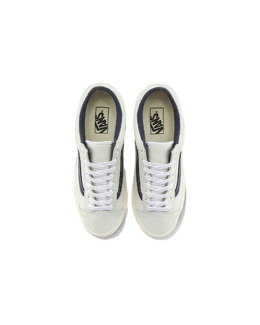 Vans White Style 36 Low Tops Skateboarding Shoes Contrasting Colors for men