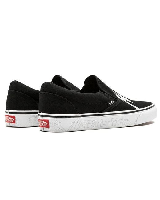 Vans Black Metallica X Classic Slip-On for men