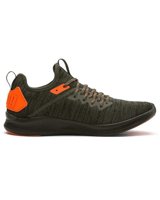 PUMA Brown Ignite Flash Evoknit Unrest 'Military' for men