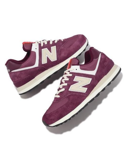 New Balance Purple 574 Shoes for men