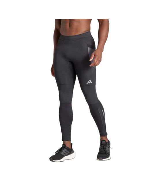 Adidas Black Ultimate Running Conquer The Elements Cold.Rdy Leggings for men