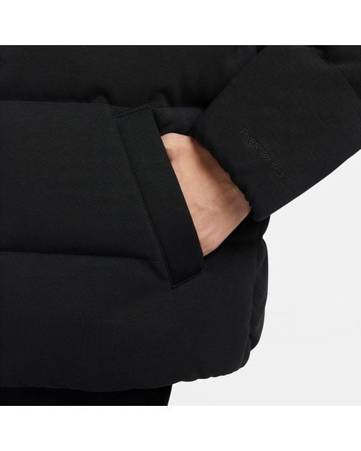 Nike Black Nsw Oversized Padded Jackets for men
