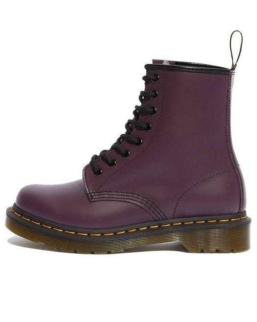 Dr. Martens Purple (Wmns) 1460 Smooth Leather Lace Up Boots
