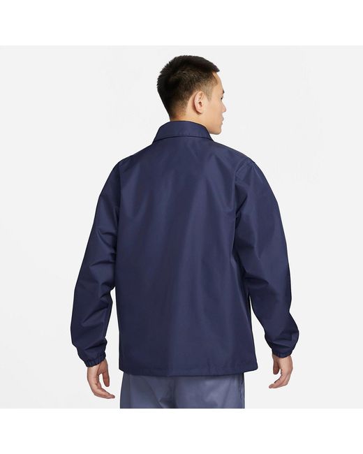 Nike Blue Coach Jacket for men