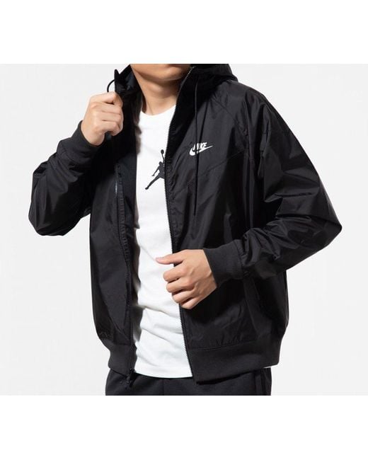 Nike Black Outdoor Sports Zipper Windproof Casual Jacket for men