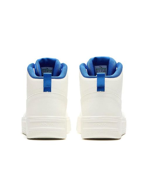Anta Blue Skateboarding Series Sneakers High for men