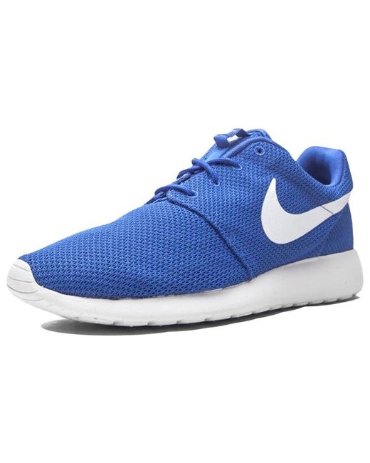 Nike Blue Roshe One Lightweight Shock Absorption Non-Slip Low Tops Casual 'Game Royal' for men
