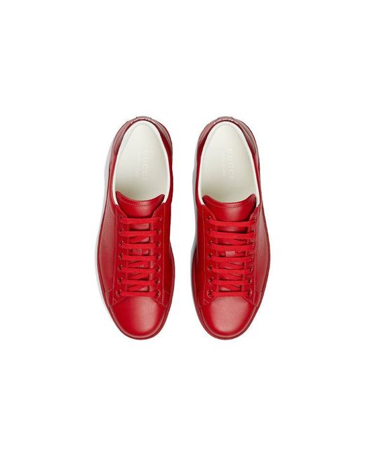 Gucci Red Ace 'Interlocking G for men