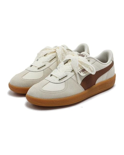 PUMA White (Wmns) Palermo Wide Lace Sd 'Frosted Ivory Mushroom'