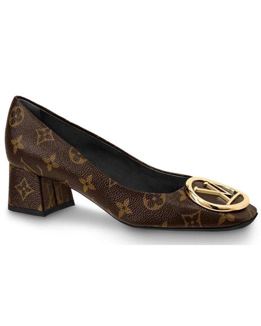 Louis Vuitton Lv Madeleine Pumps in Brown Lyst