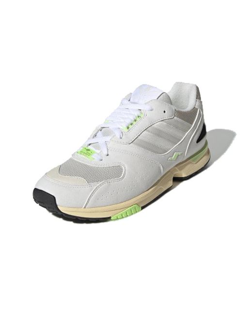 Adidas White Zx 4000 Lime' for men