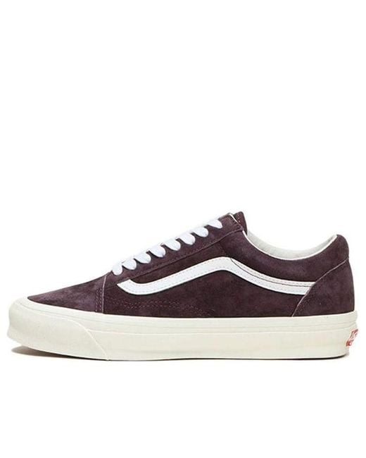 Vans Brown Og Old Skool Lx 'Pig Suede for men