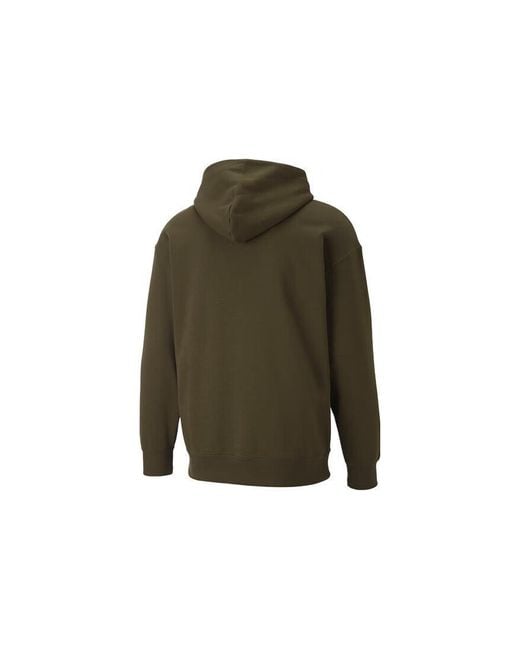 PUMA Relaxed Hoodie 'Olivegreen' for men
