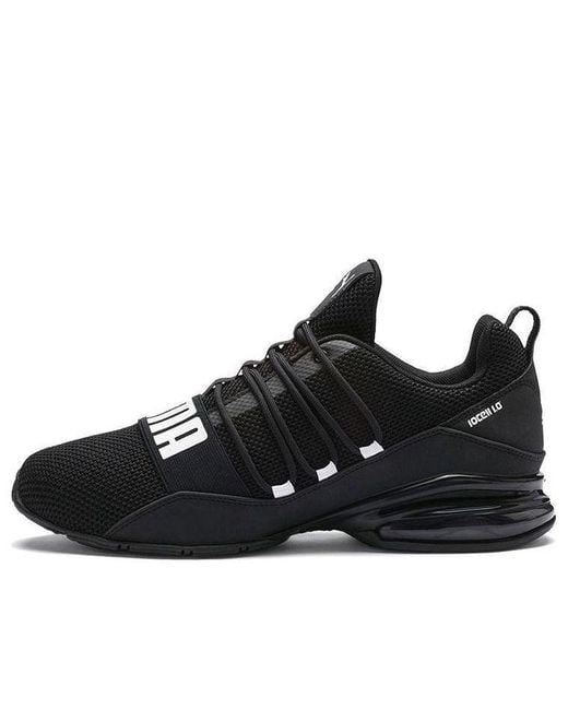 PUMA Black Cell Regulate Woven Low-Top Running Shoes for men