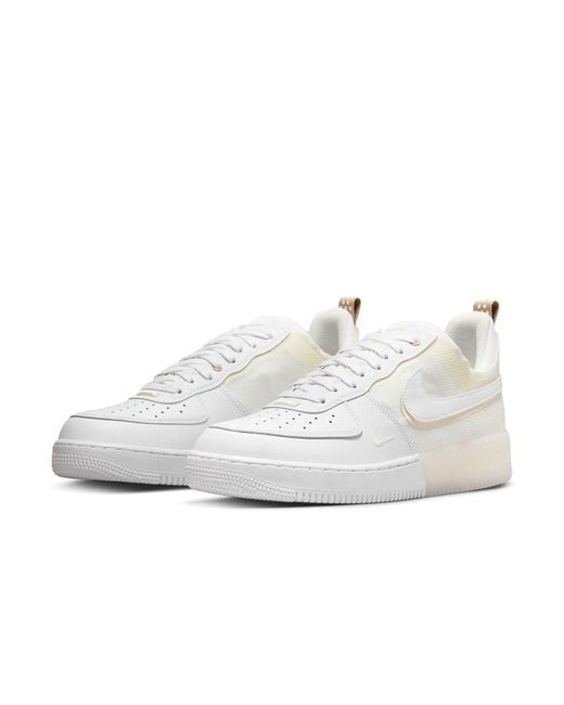Nike White Air Force 1 React 'Coconut Milk' for men