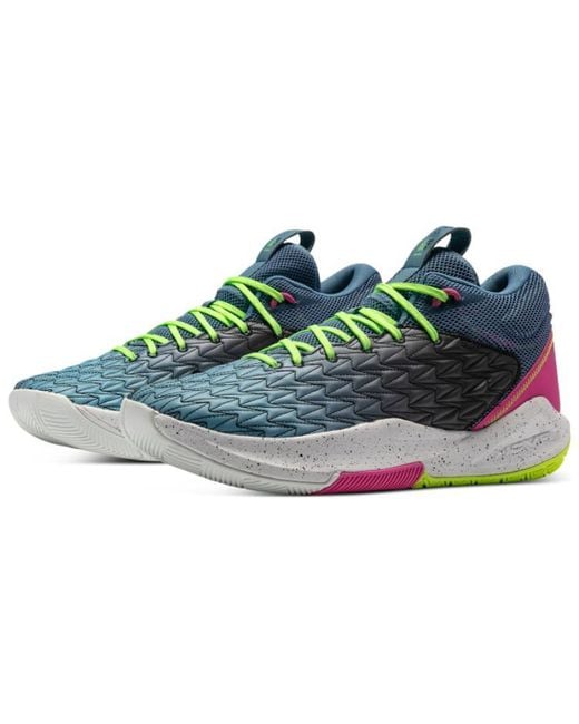 Under Armour Blue Hovr Havoc 5 Clone Adult Basketball Shoes for men