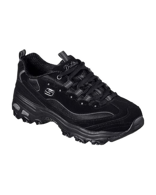 Skechers Black (Wmns) D Lites Sports Shoes